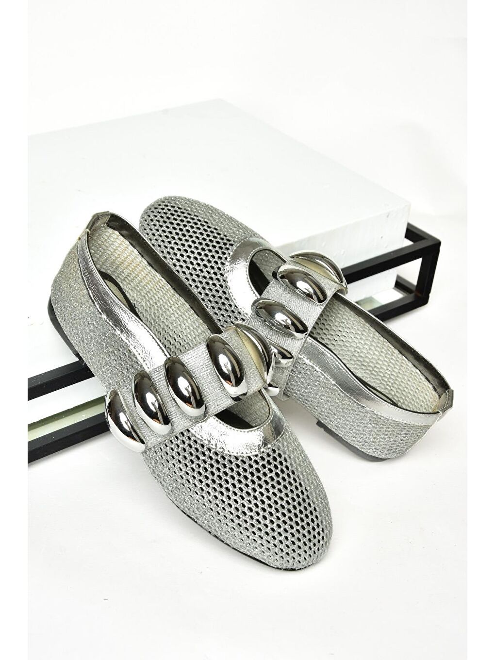 Gri S4766680 Gümüş Kadın Babet-4