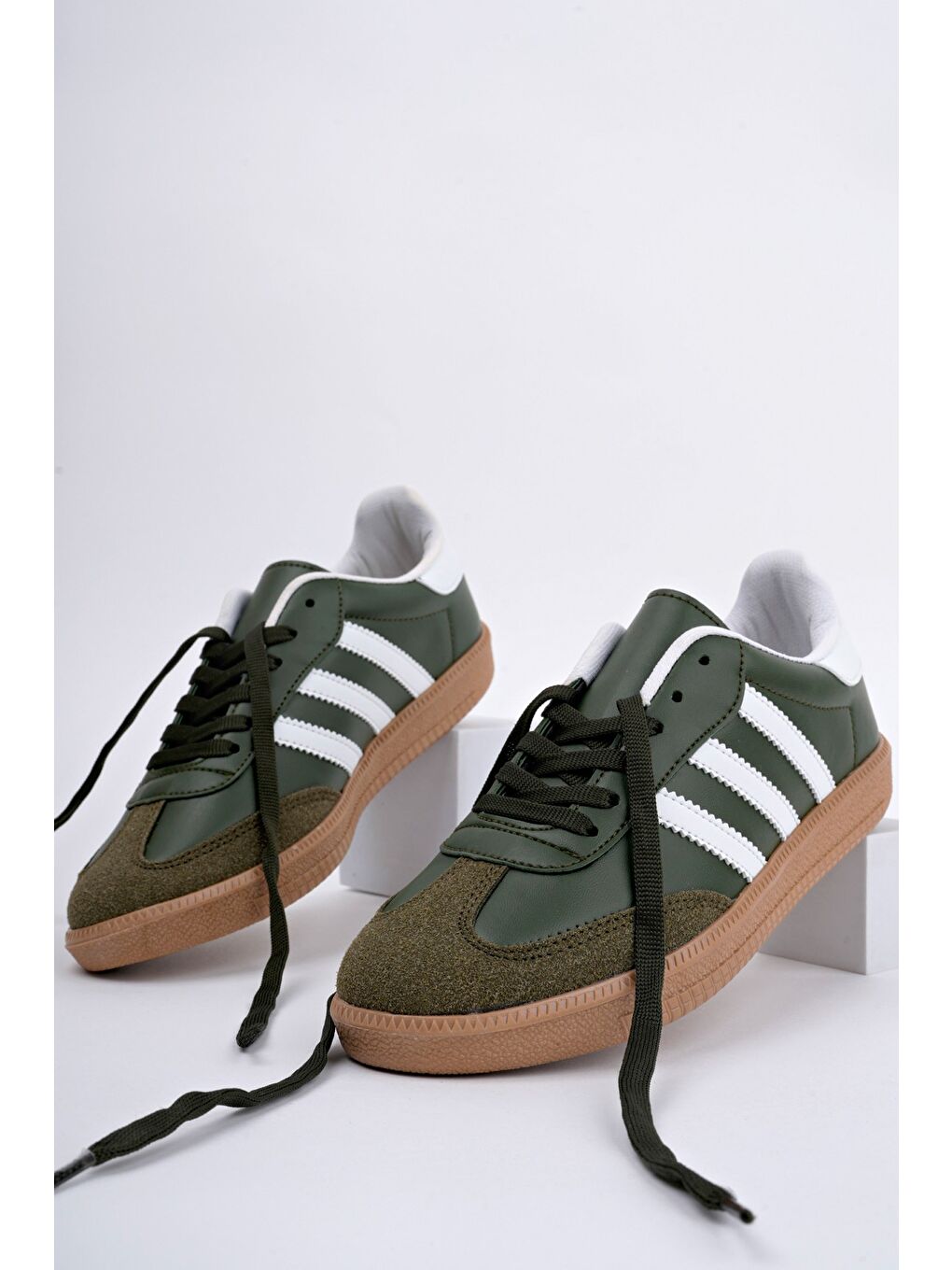 Haki JABBAR Unisex Ortopedik Günlük Bağcıklı Yürüyüş Koşu Sneaker Spor Ayakkabı-6