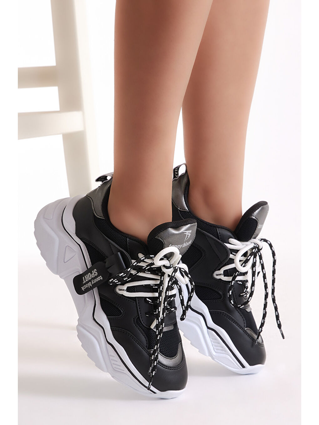 Kadın Siyah Spor Ayakkabı Tbkpl-2