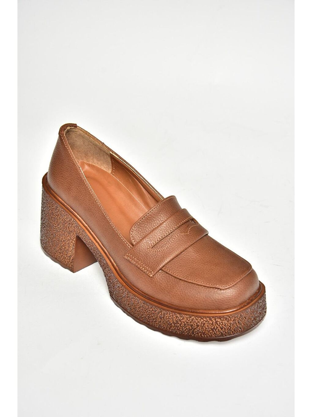 Kahverengi T9961520 Taba Kadın Topuklu Ayakkabı-1