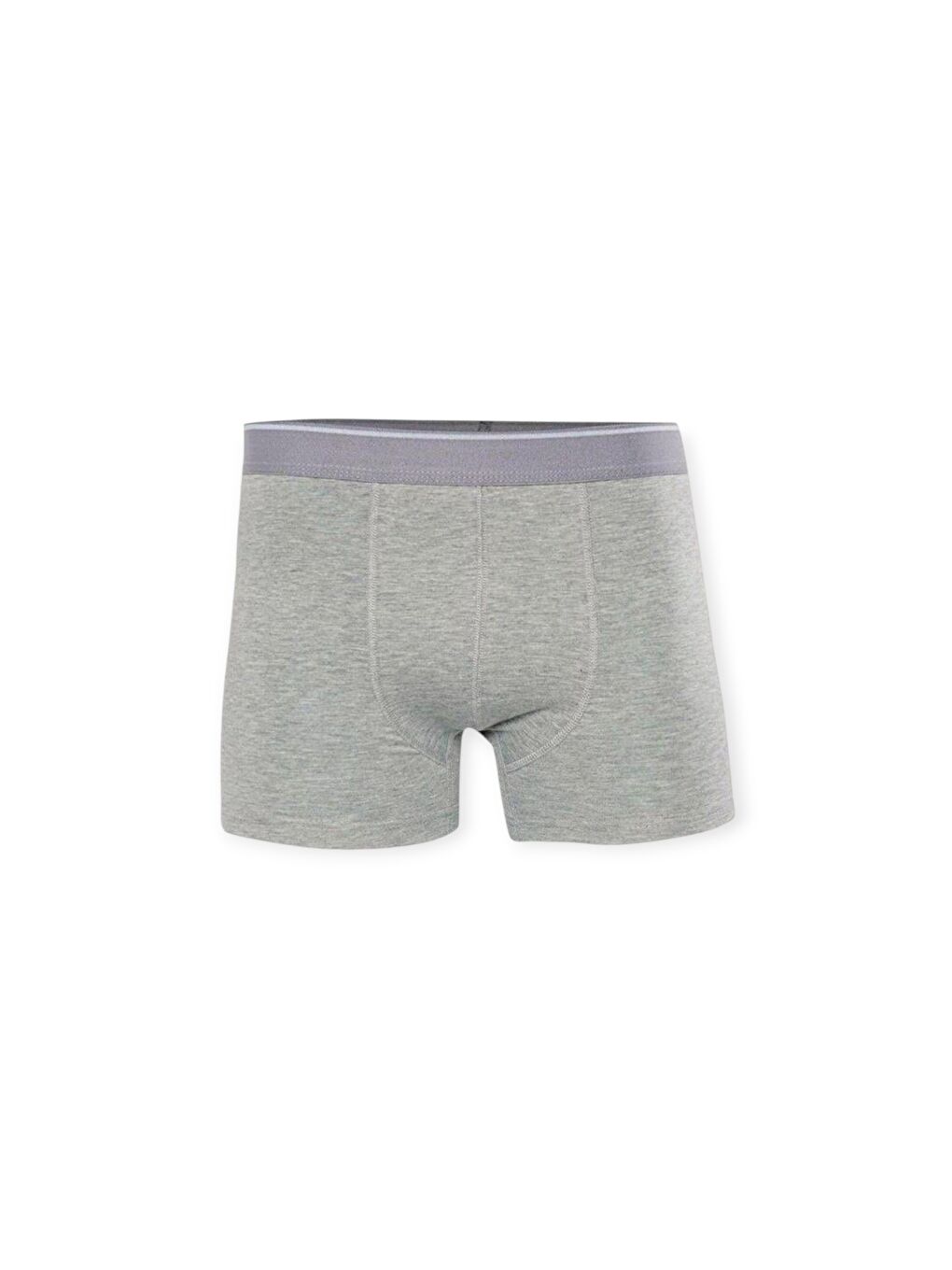 Gri Erkek Garson Boy Boxer Şort 4'Lü-1
