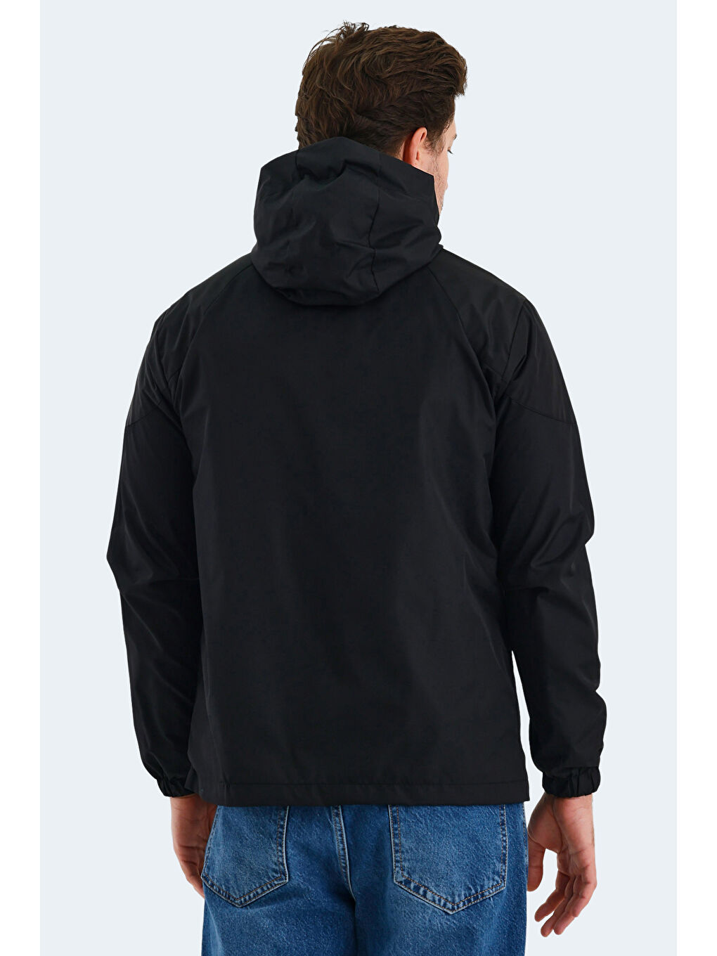 NICHOL KTN Erkek Siyah Yağmurluk-1