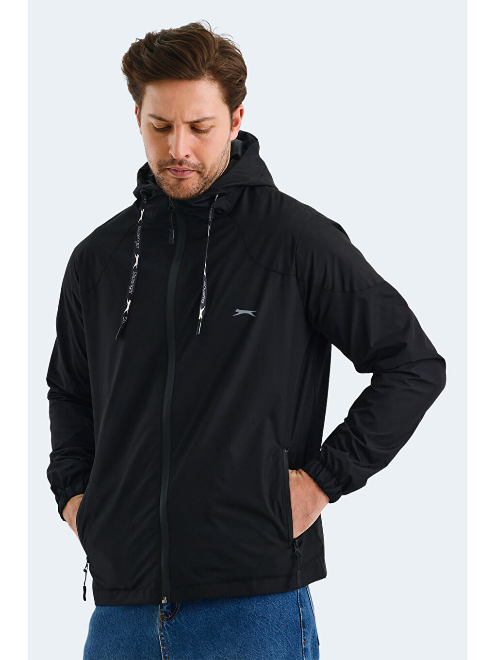 NICHOL KTN Erkek Siyah Yağmurluk-3