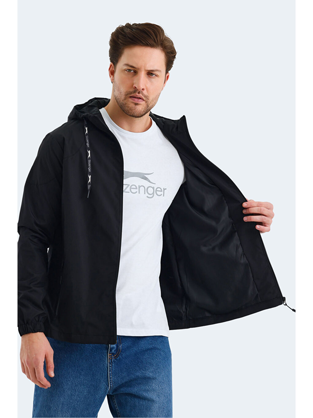 NICHOL KTN Erkek Siyah Yağmurluk-5