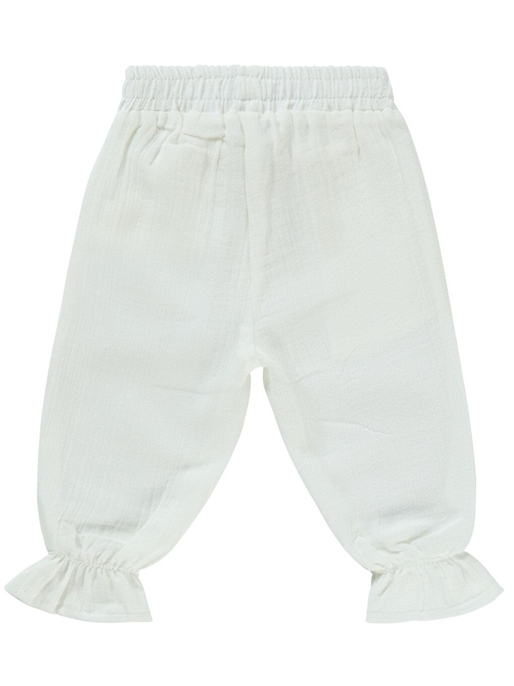 Baby Müslin Basic 6-18 Ay Pantolon - Ekru-1