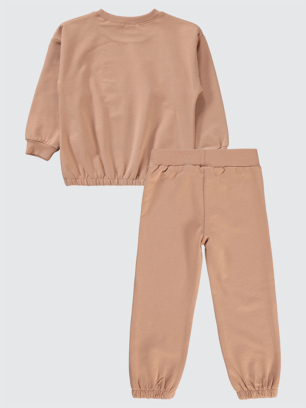 Kahverengi Girls Kız Çocuk Eşofman Takımı 2-5 Yaş Açık Tarçın-1