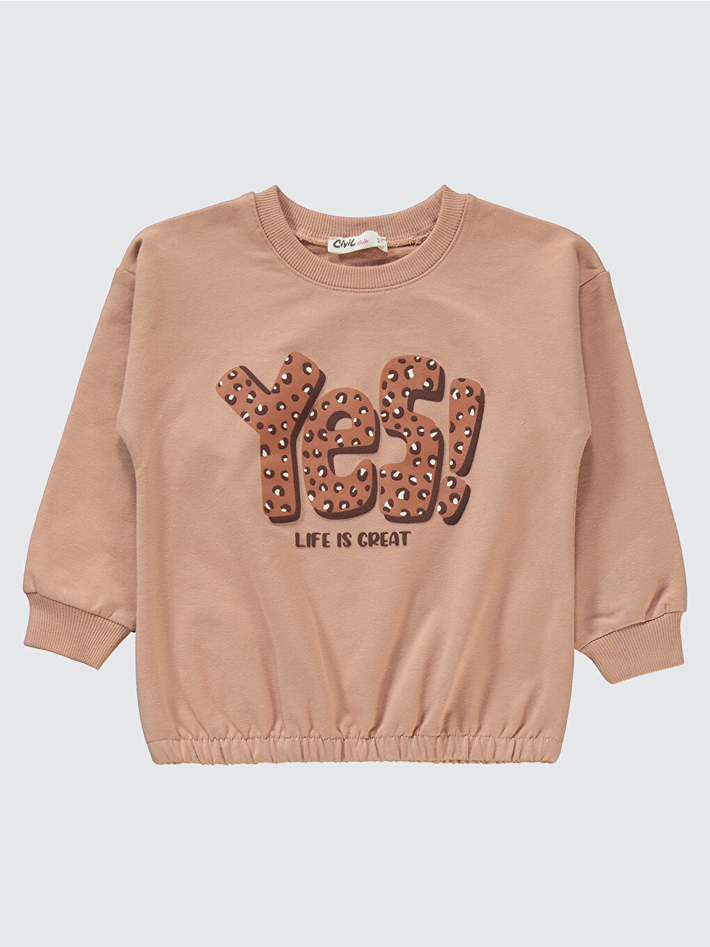 Kahverengi Girls Kız Çocuk Eşofman Takımı 2-5 Yaş Açık Tarçın-2