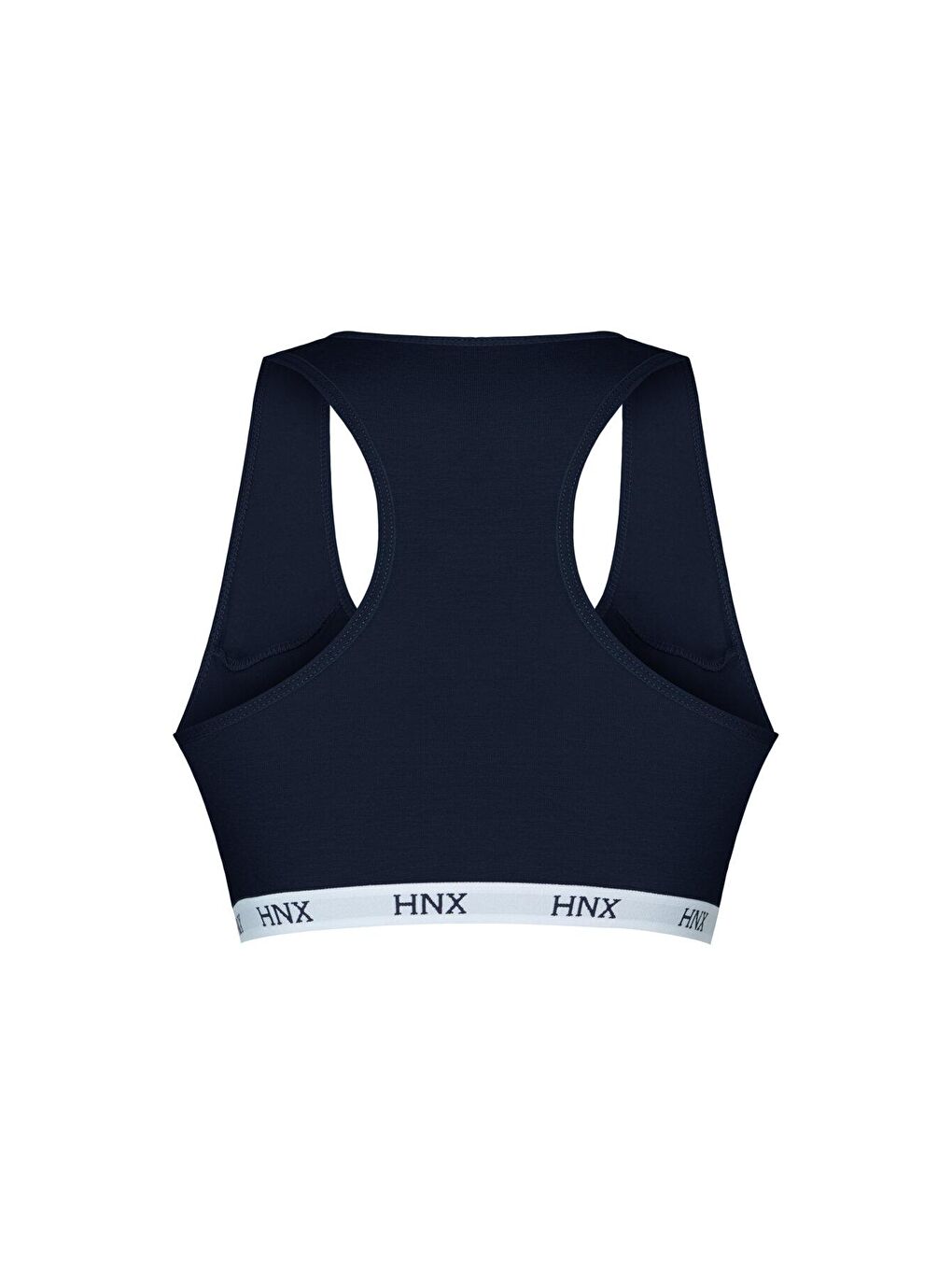 Lacivert Pamuklu Çapraz Askılı Çıkarılabilir Kaplı Kadın Sporcu Büstiyer-2