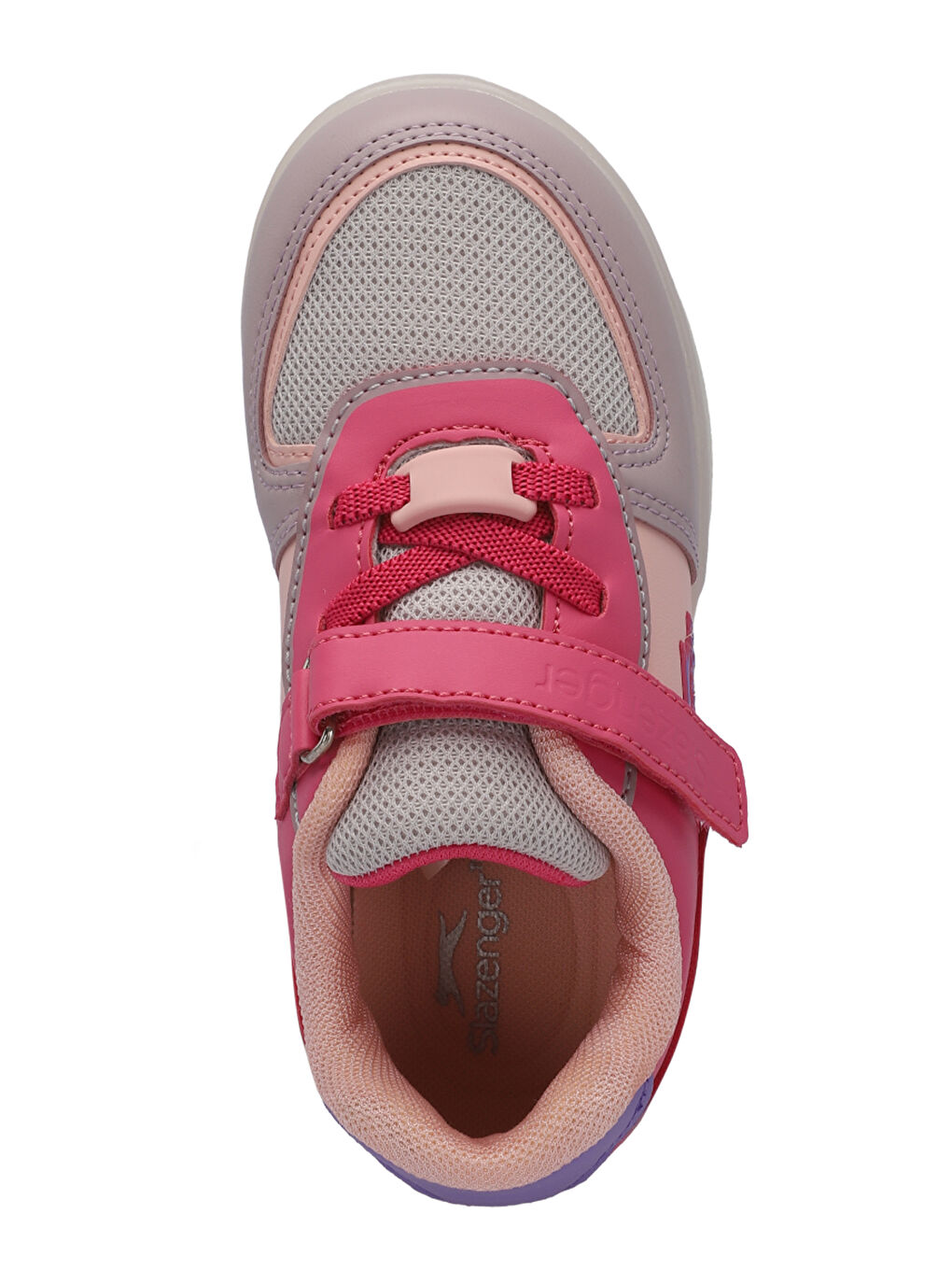 PERLE Kız Çocuk Cırt Cırtlı Pembe / Mor Sneaker-4