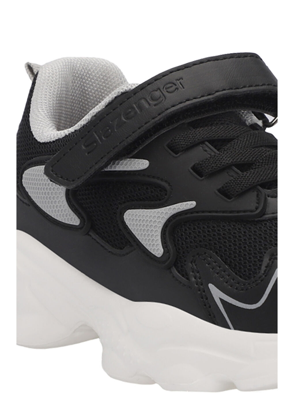 PARIS Unisex Çocuk Cırt Cırtlı Siyah Sneaker-3