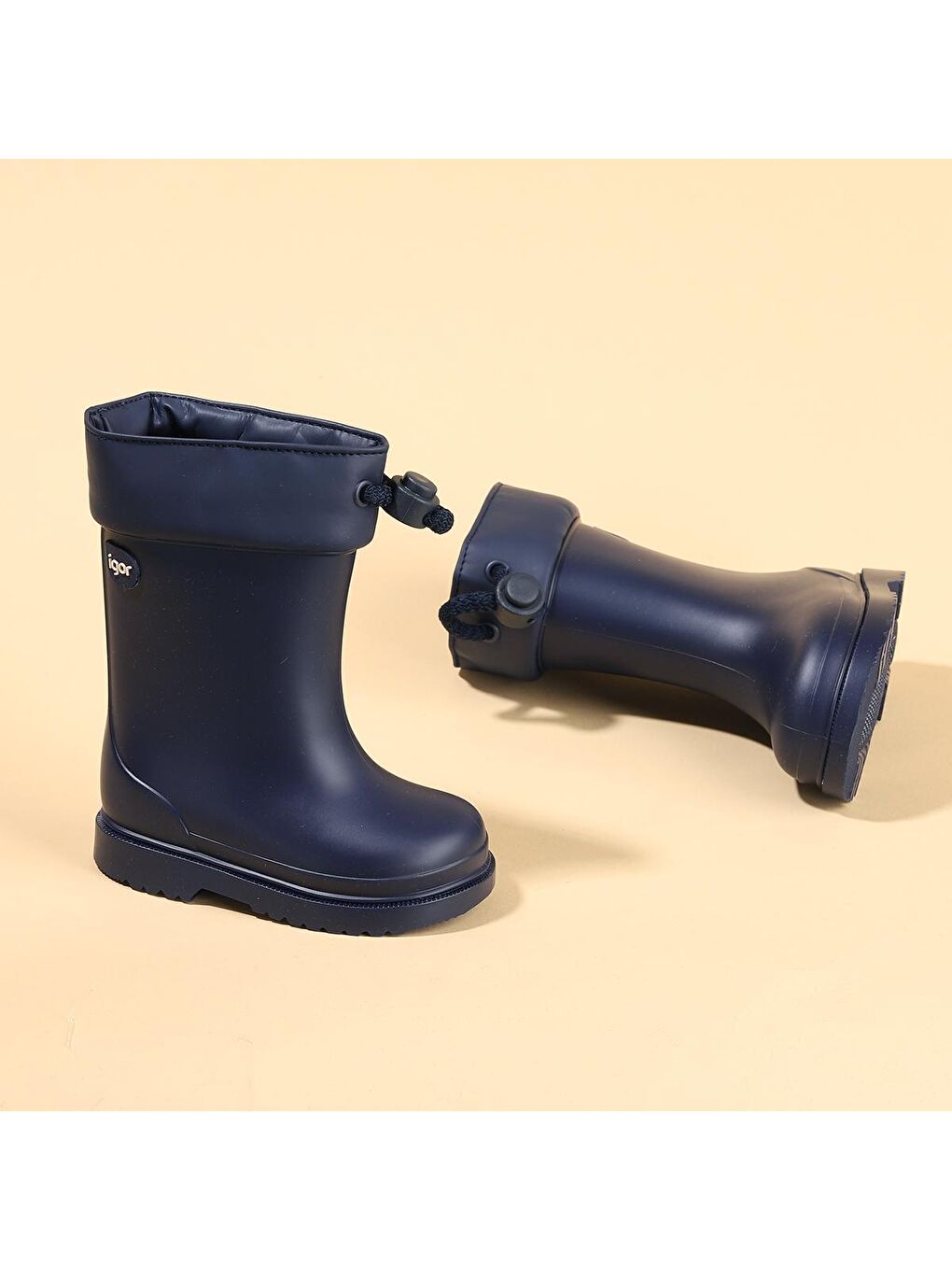 Lacivert Chufo Cuello Kız/Erkek Çocuk Su Geçirmez Yağmur Kar Çizmesi W10101