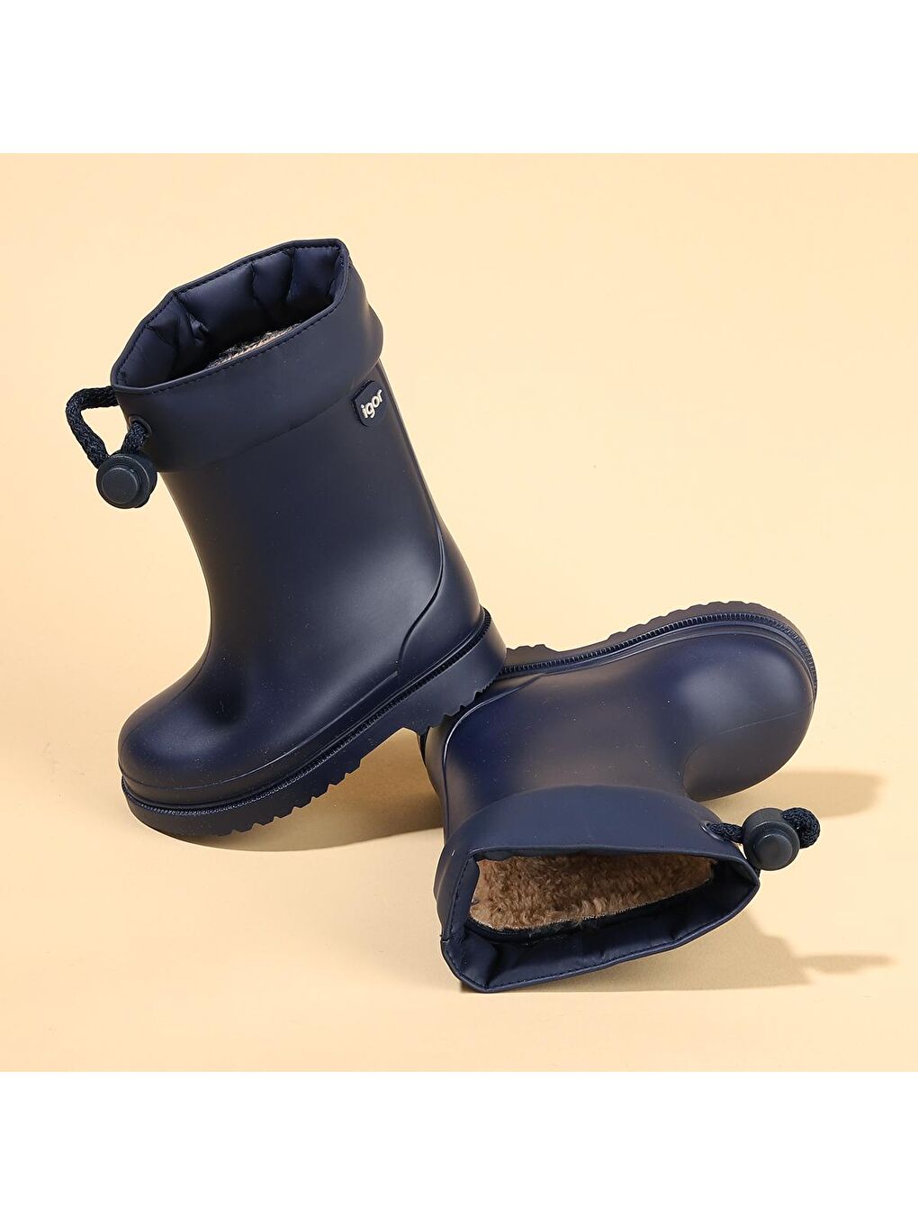 Lacivert Chufo Cuello Kız/Erkek Çocuk Su Geçirmez Yağmur Kar Çizmesi W10101-1