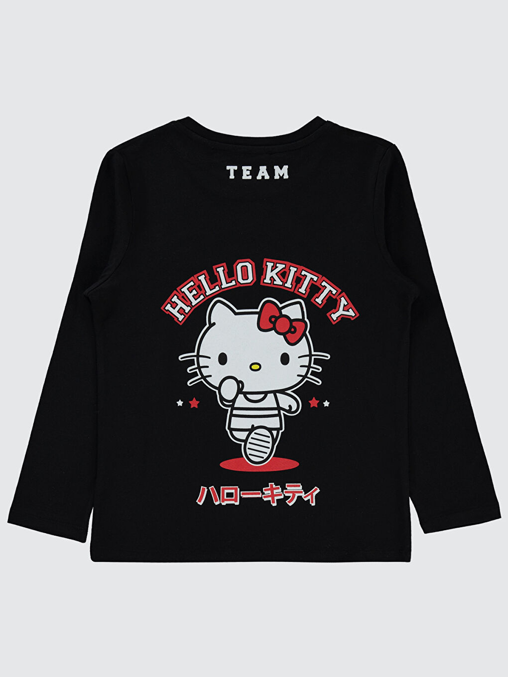 Hello Kitty Kız Çocuk Sweatshirt 6-9 Yaş Siyah-1