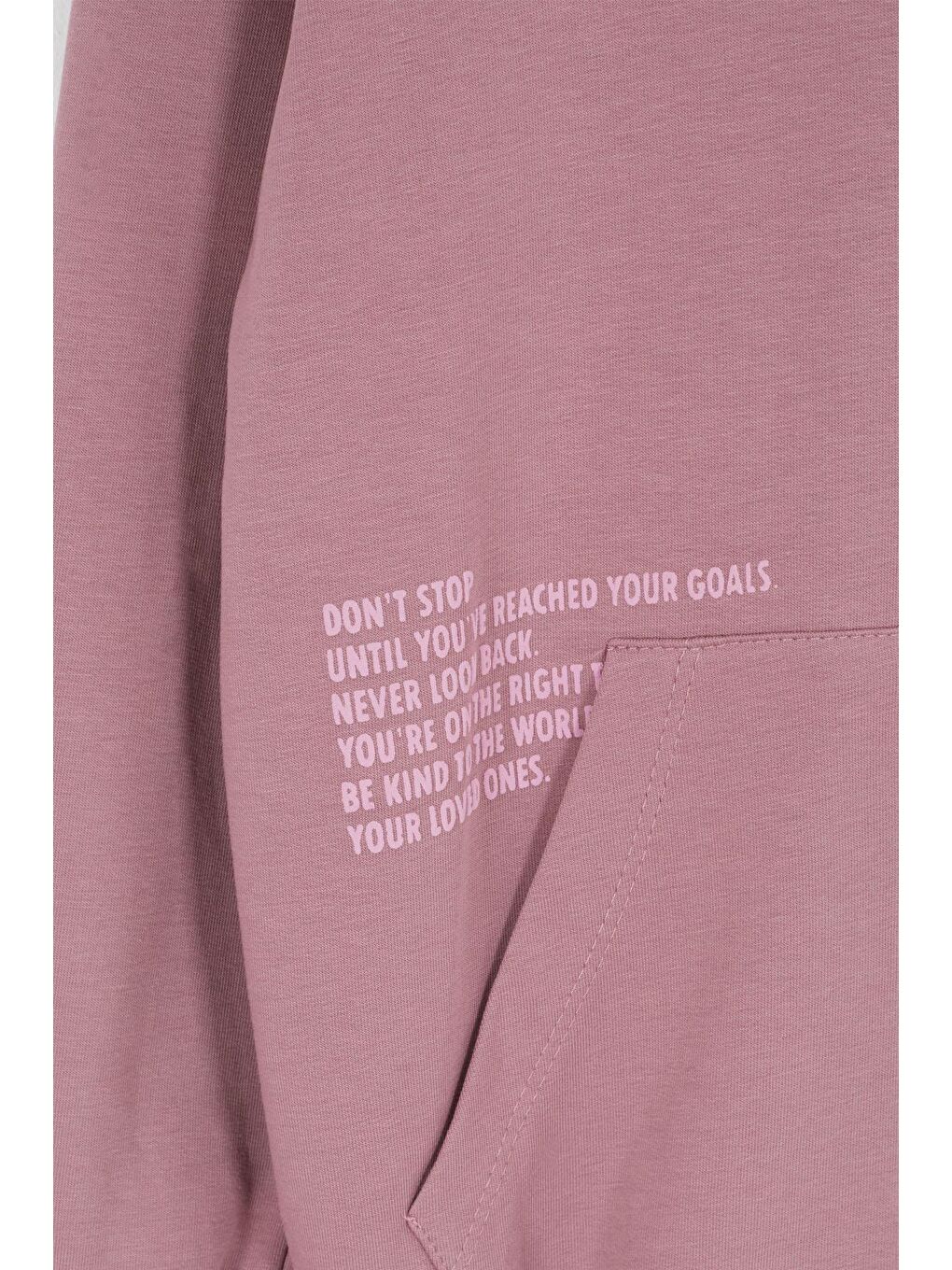 Pembe Universe Baskılı Kapüşonlu Hırkalı Kız Eşofman Takımı 16799-2