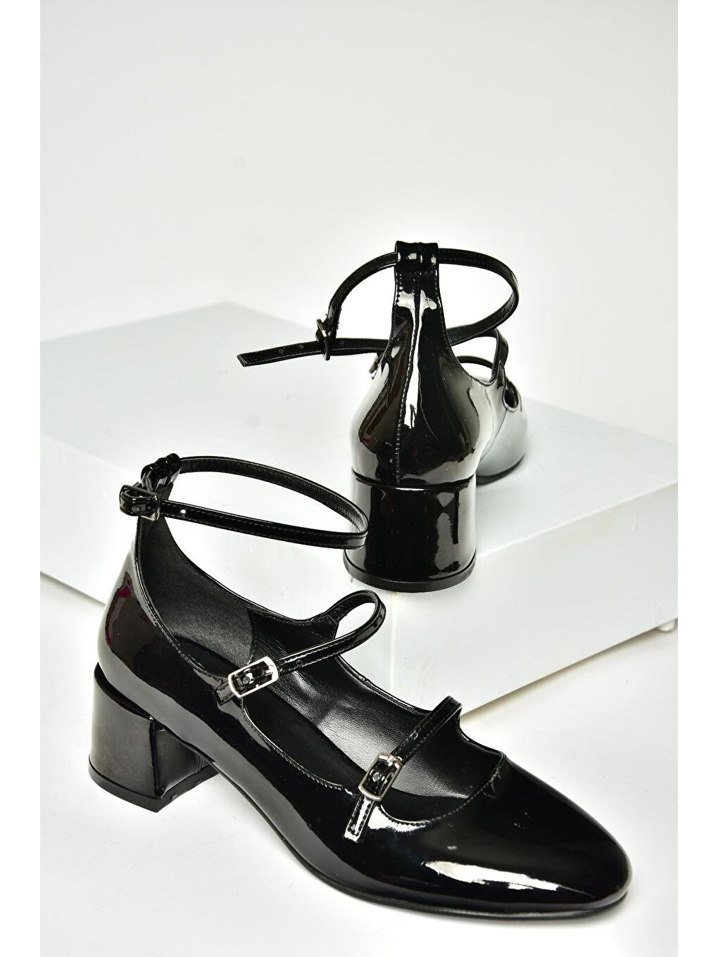 Siyah Kadın Topuklu Ayakkabı-2