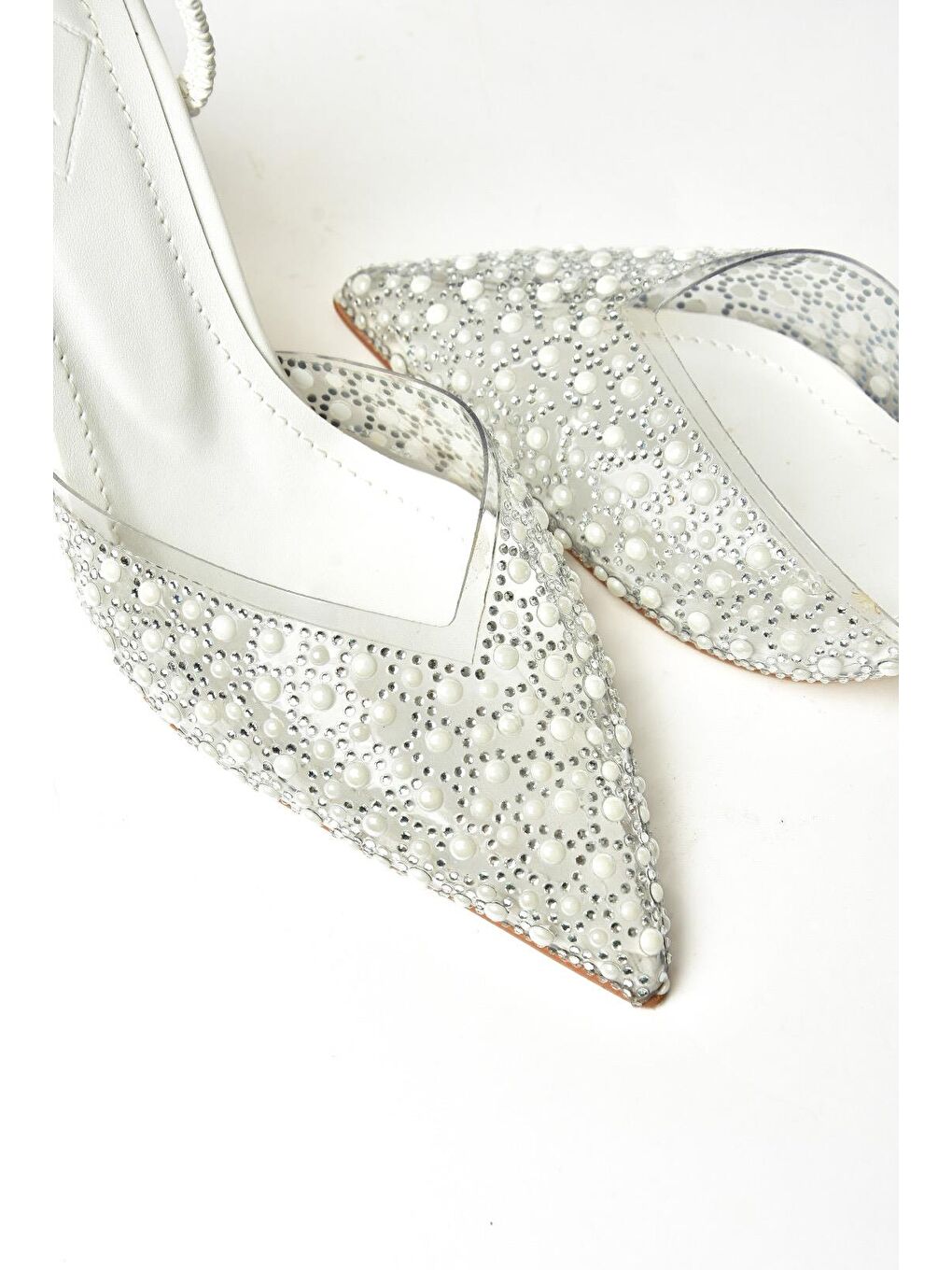 S6149380 Beyaz Kadın Topuklu Ayakkabı-3