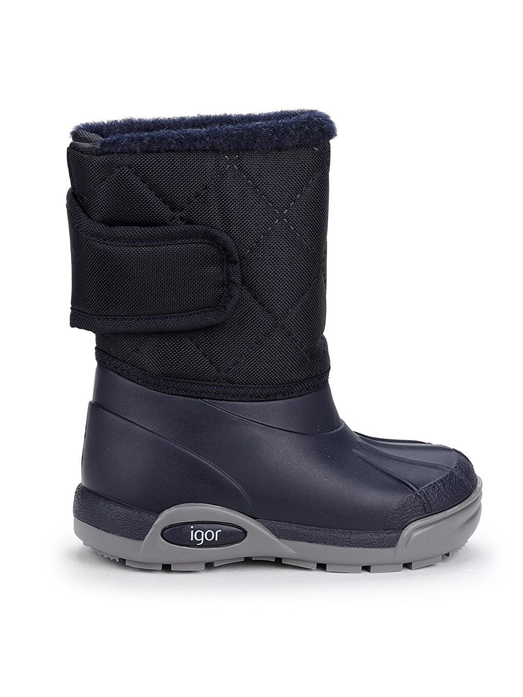 Lacivert Topo Skı Nylon Erkek/Kız Çocuk Su Geçirmez Yağmur Kar Botu W10209-3