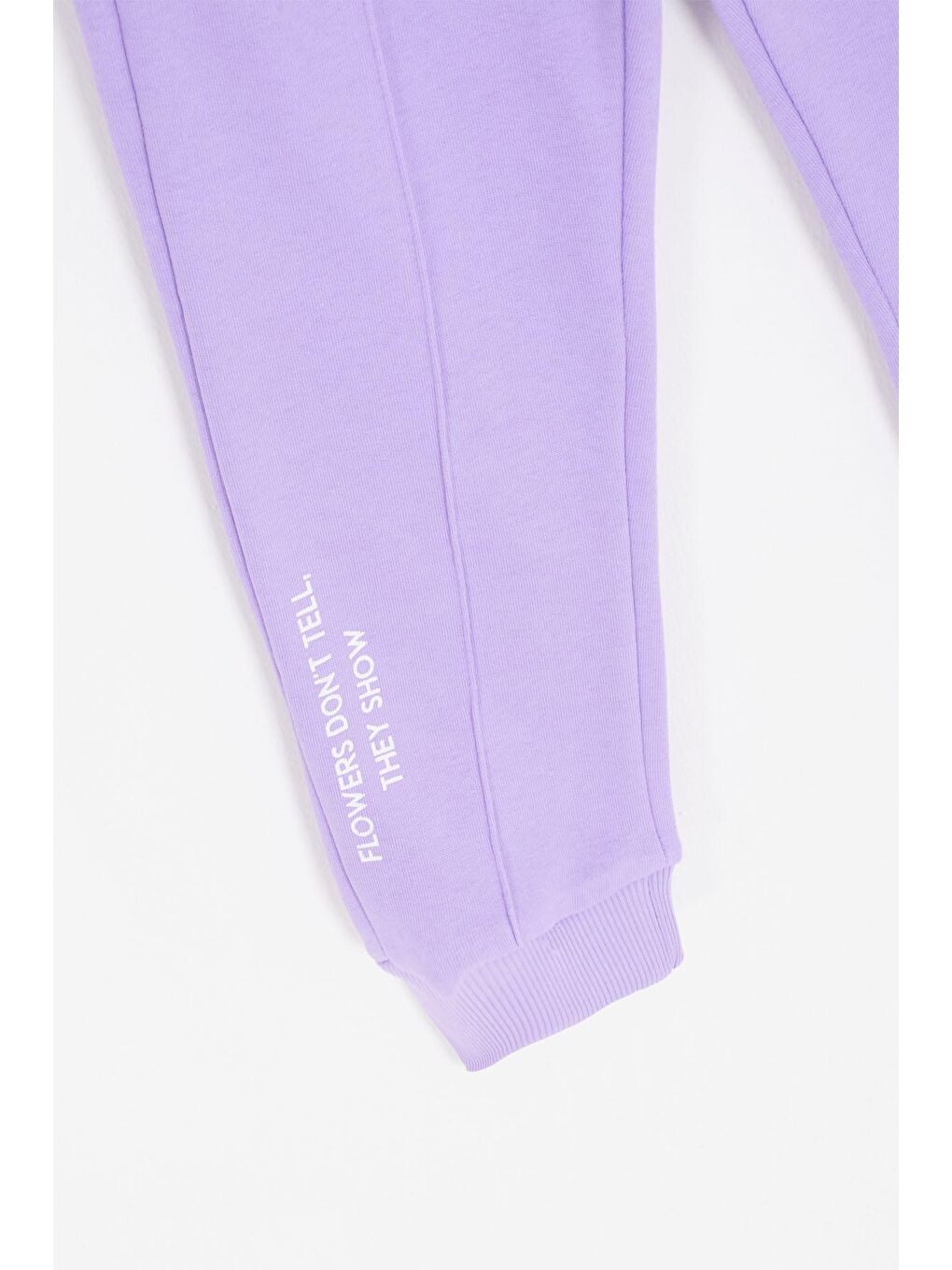 Lila Harf Nakışlı Kolej Ceketli Kız Çocuk Şardonlu Eşofman Takımı 16828-3