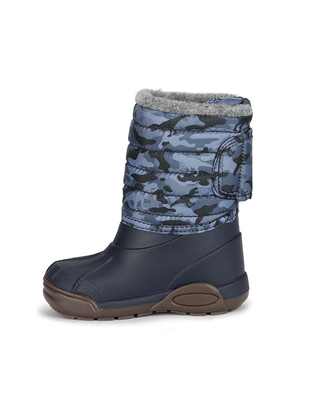 Lacivert Topo Ski Camo Erkek Çocuk Su Geçirmez Yağmur Kar Botu W10210-4
