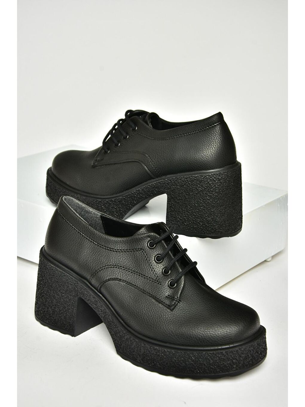 T9961540 Siyah Kadın Topuklu Ayakkabı-2