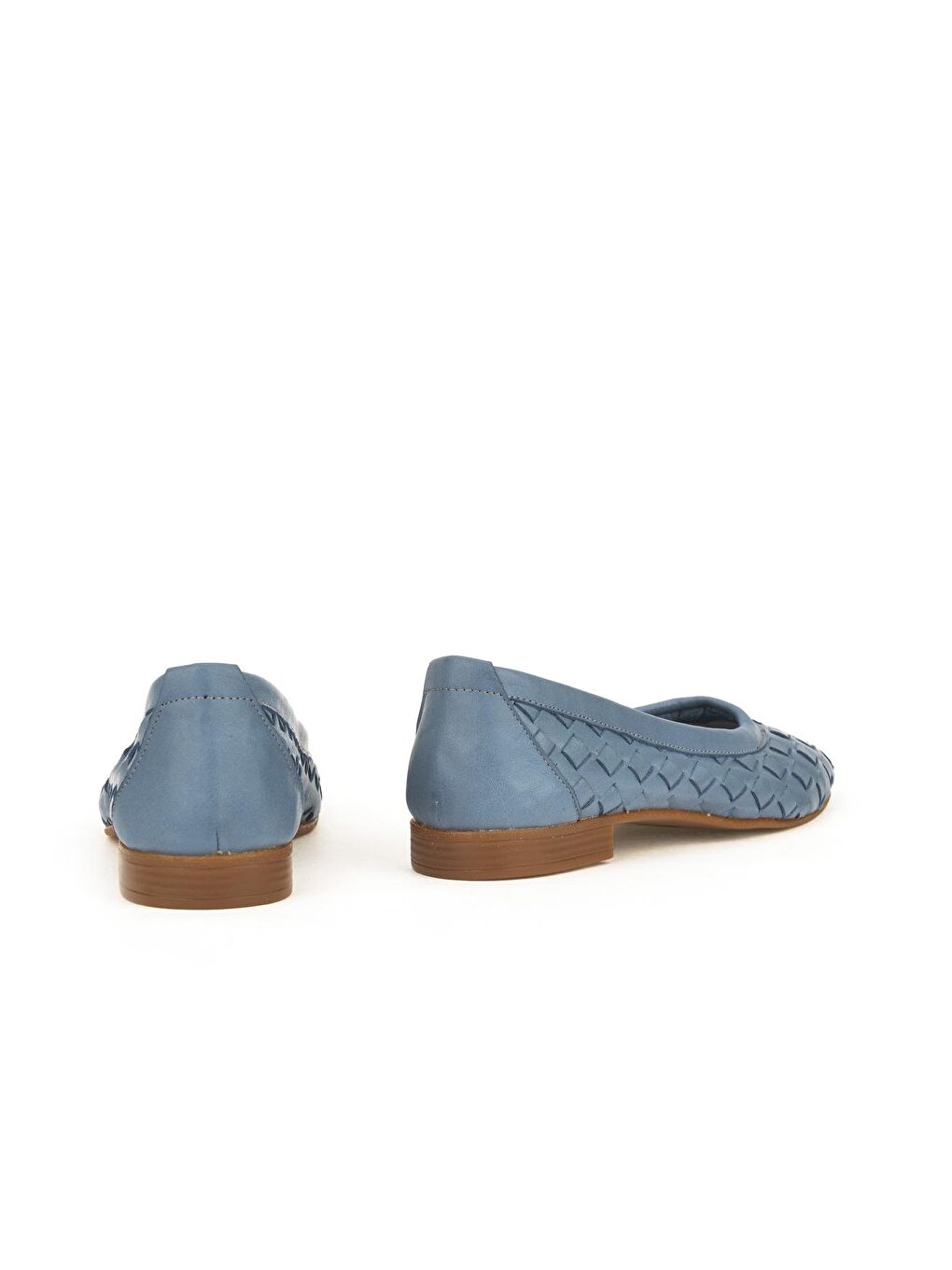 Kadın Hakiki Deri Babet 131353 2620 Mavi-2