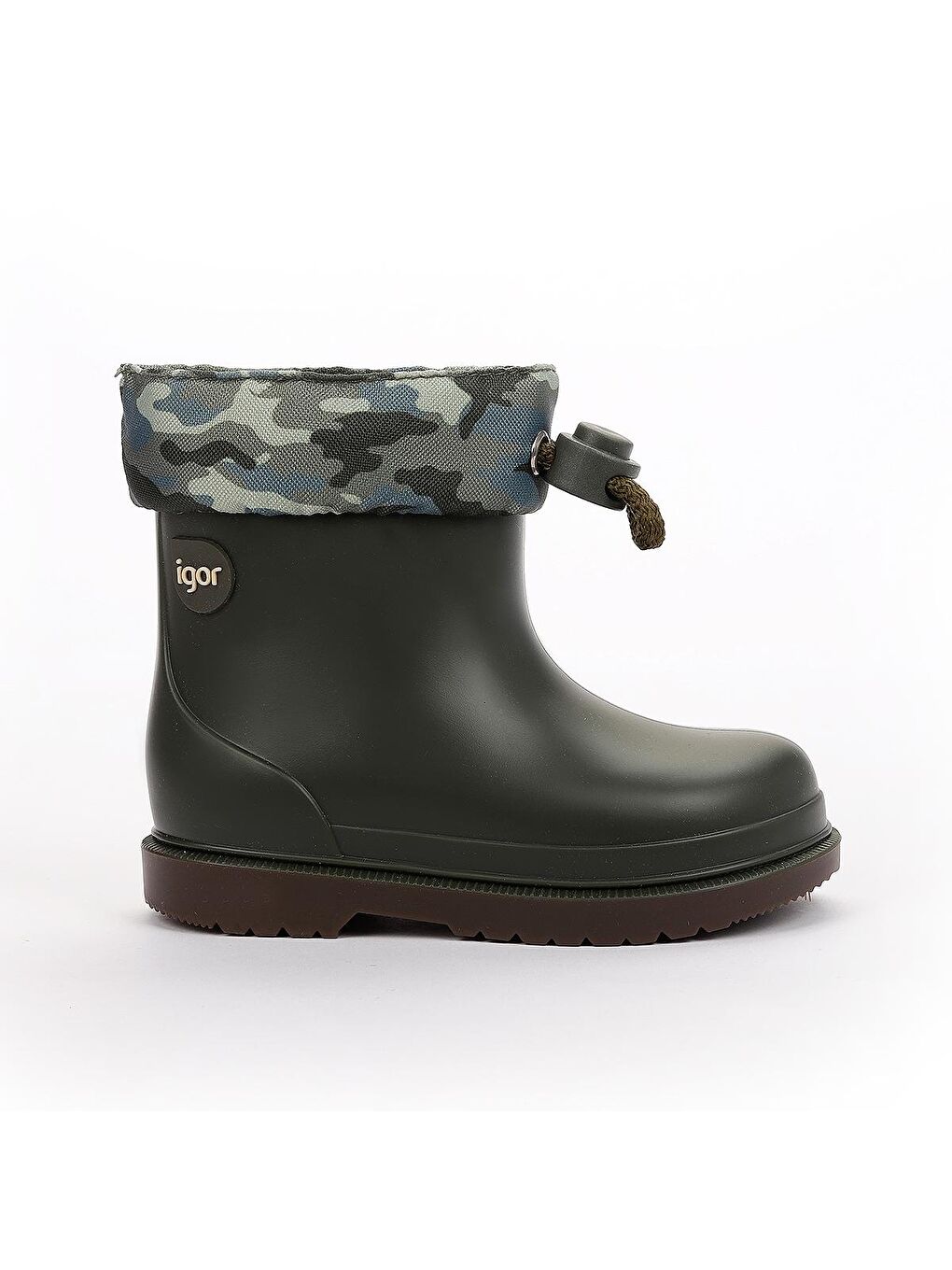 Haki Bimbi Camo Erkek/Kız Çocuk Su Geçirmez Yağmur Kar Çizmesi W10212-3