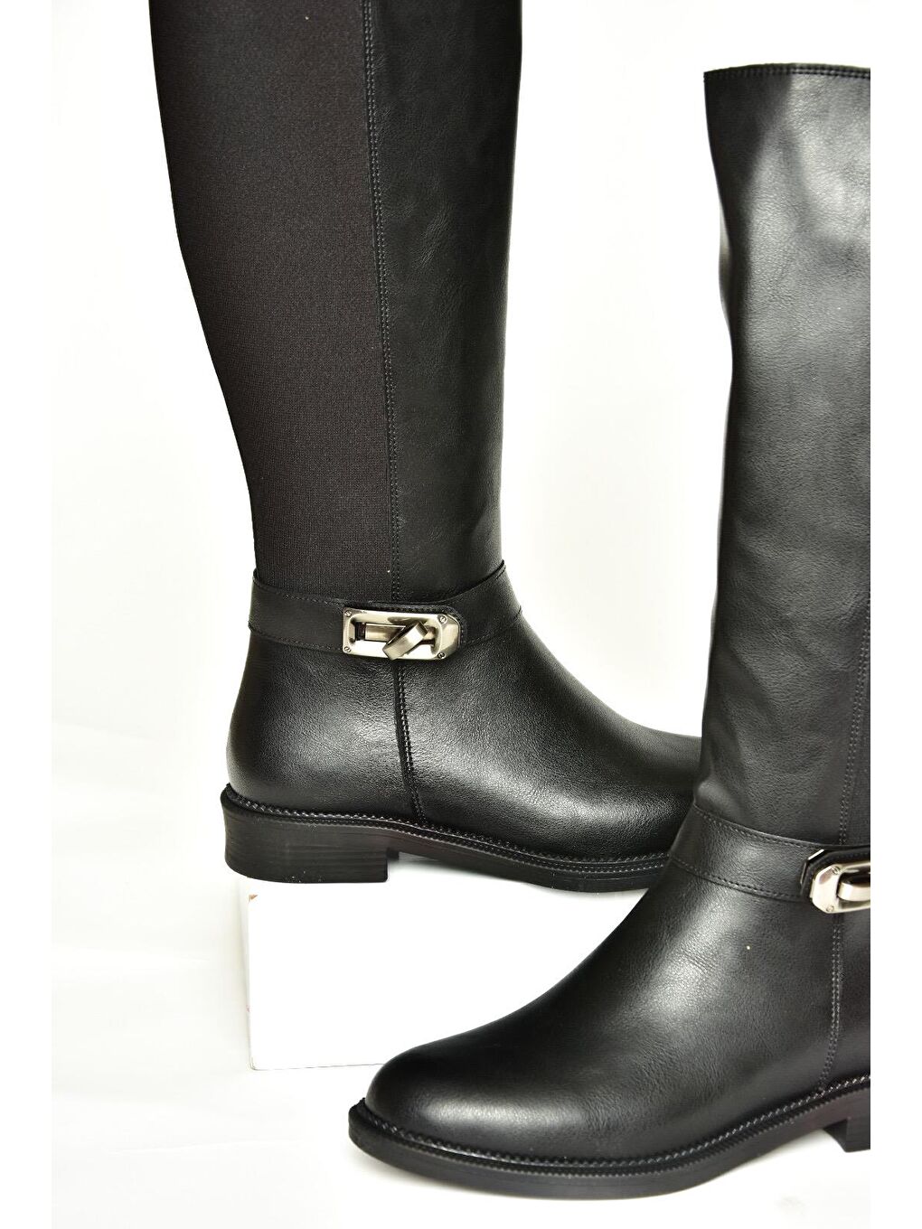 T8208802 Siyah Kadın Çizme-1