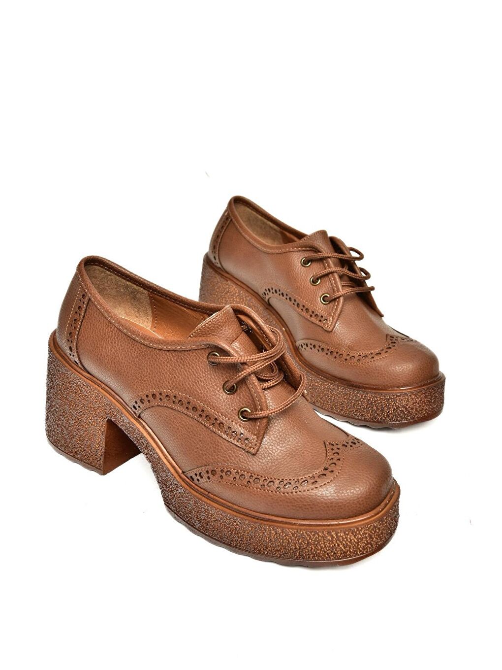 Kahverengi T9961570 Taba Kadın Topuklu Ayakkabı-2