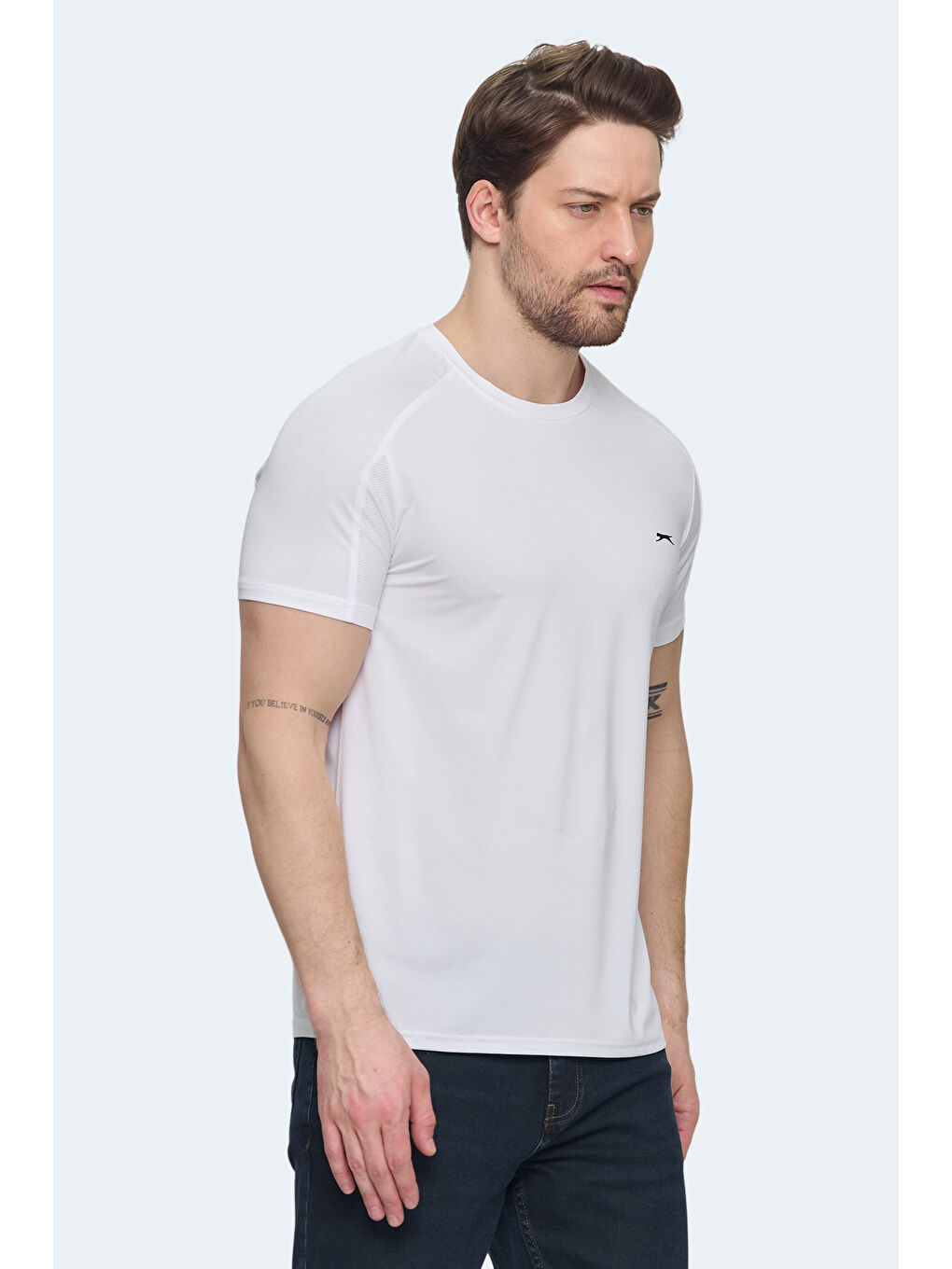 VISHAL KTN Erkek Beyaz Tişört-2