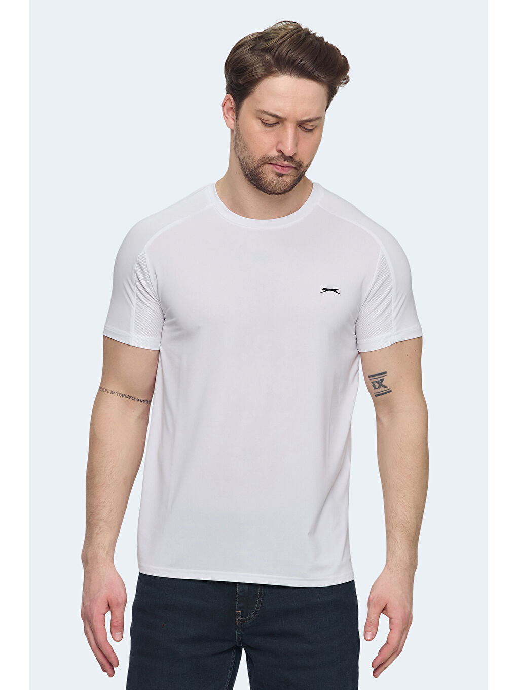 VISHAL KTN Erkek Beyaz Tişört-3