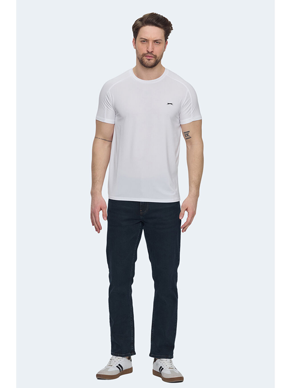 VISHAL KTN Erkek Beyaz Tişört-6