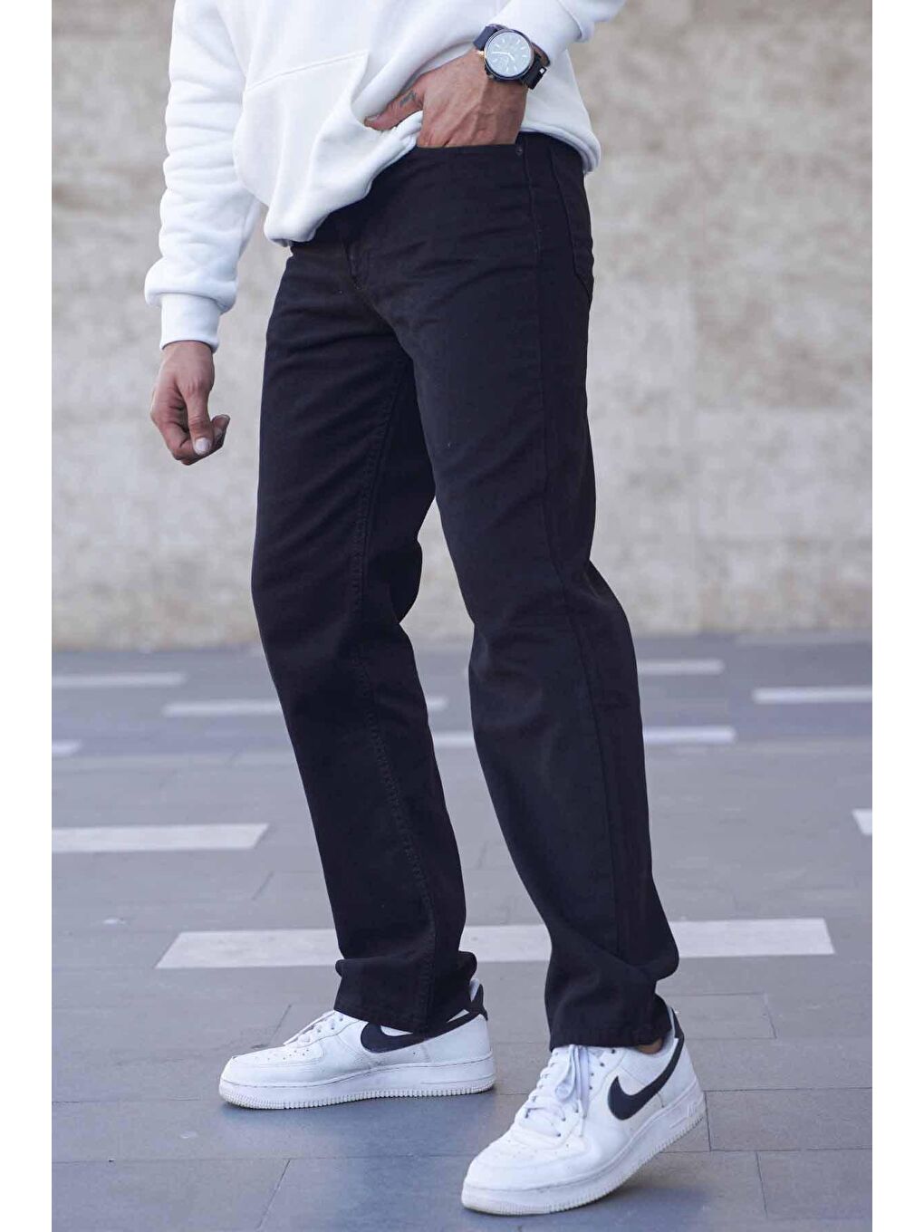 Siyah   Erkek Jean Pantolon 6312-2