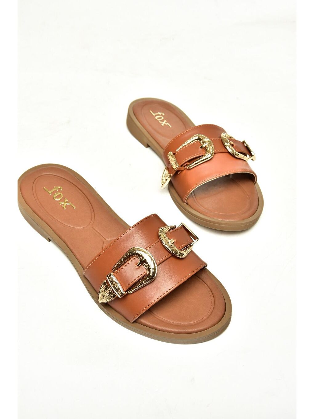 Kahverengi U2501101 Taba Kadın Terlik-1