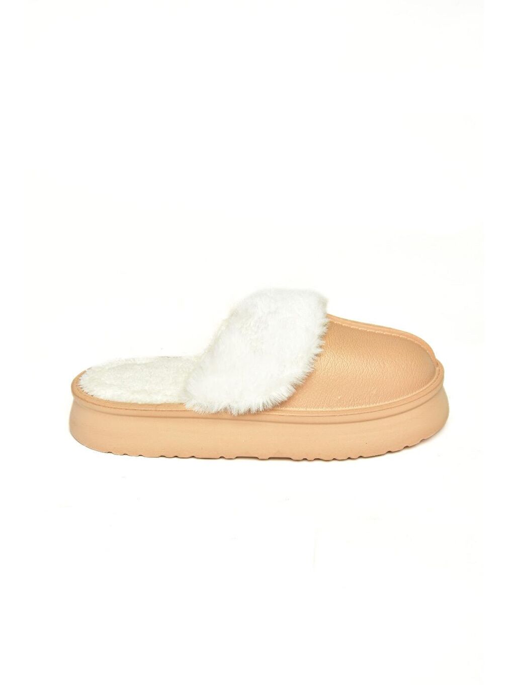 Fox Shoes Bej T918264209 Vizon Kadın Terlik