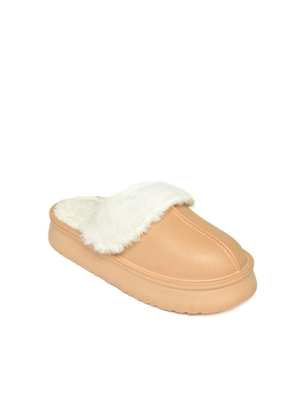 Fox Shoes Bej T918264209 Vizon Kadın Terlik - 1