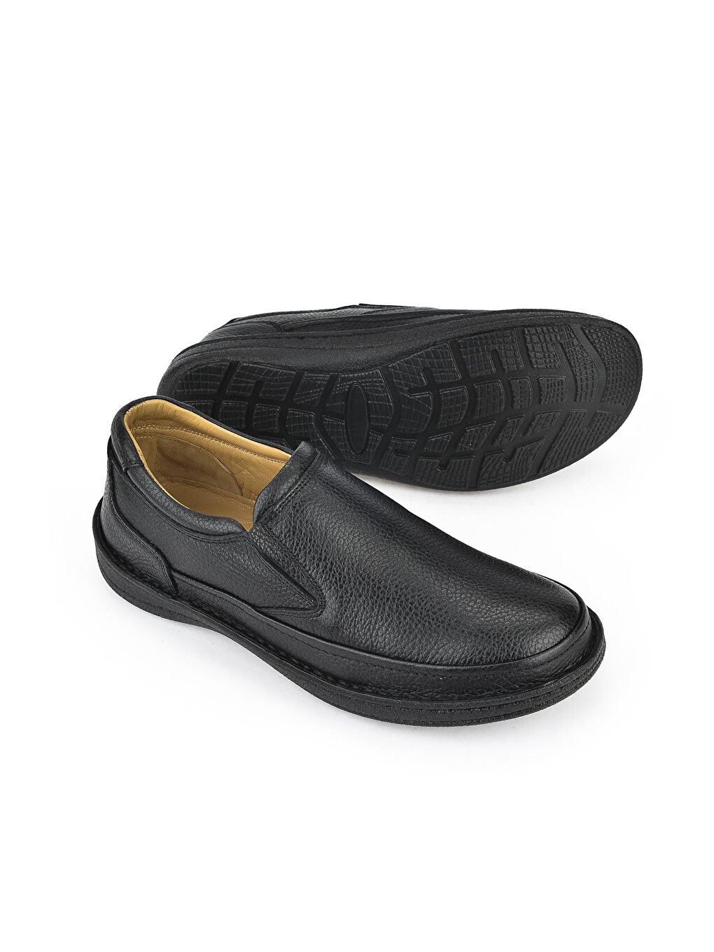 Erkek Hakiki Deri Ayakkabı 13110 CL01 Siyah-3