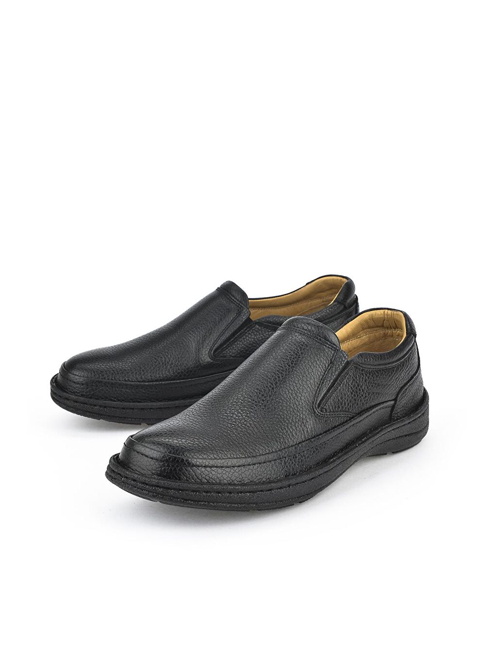 Erkek Hakiki Deri Ayakkabı 13110 CL01 Siyah-4