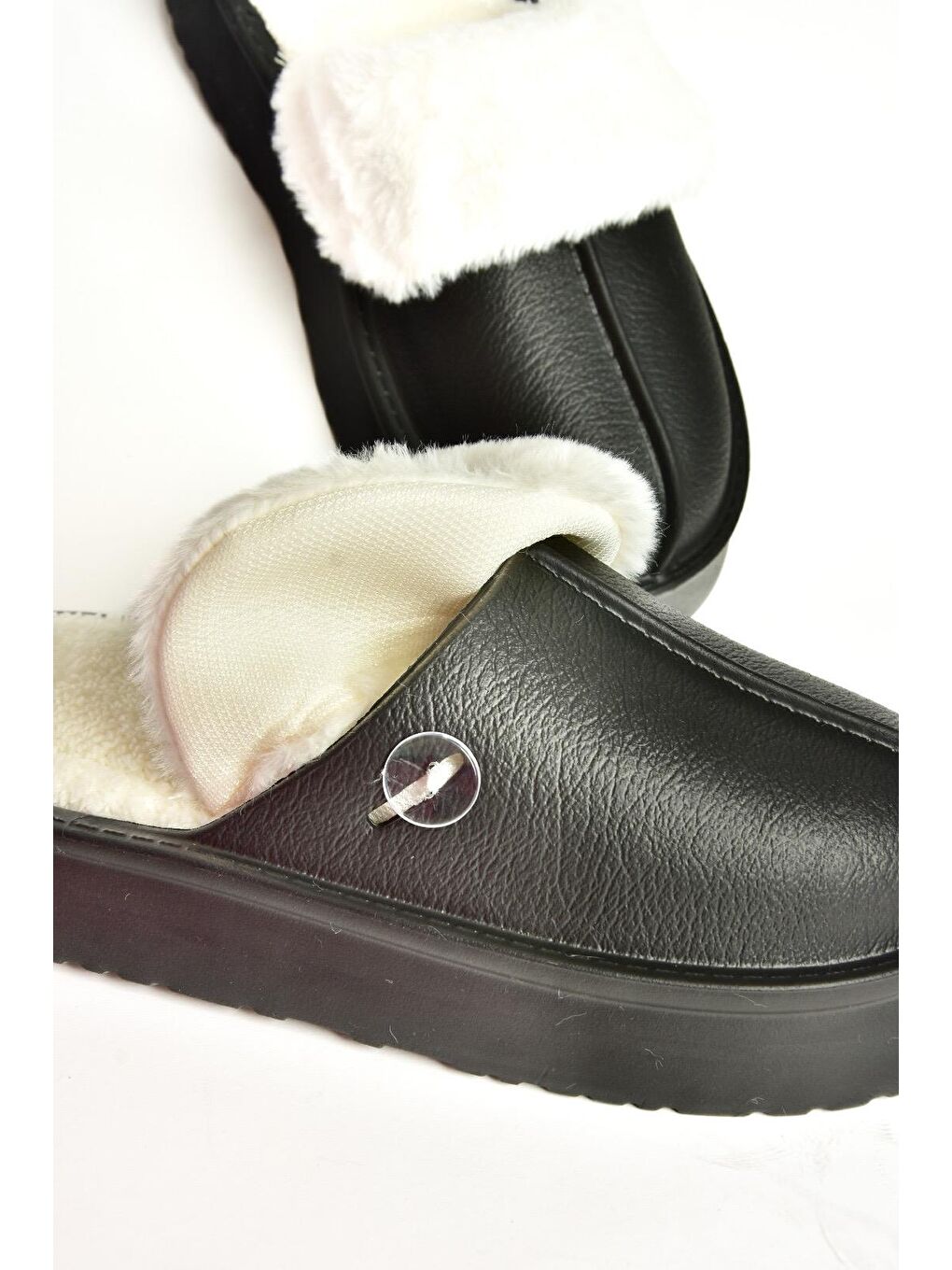 T918264209 Siyah Kadın Terlik-4