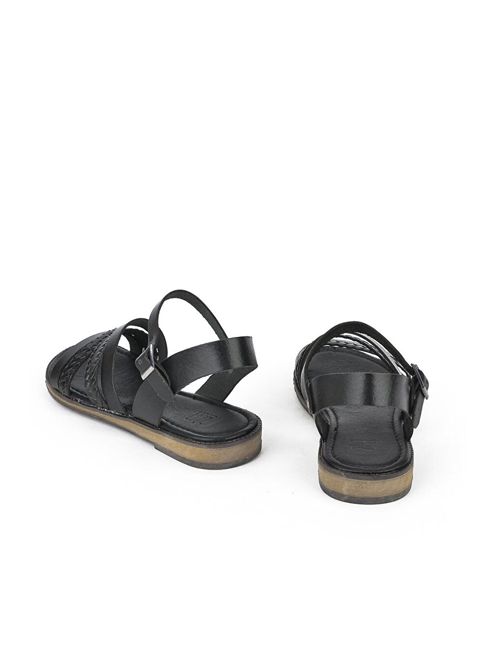 Kadın Hakiki Deri Sandalet 1311010 421 Siyah-2