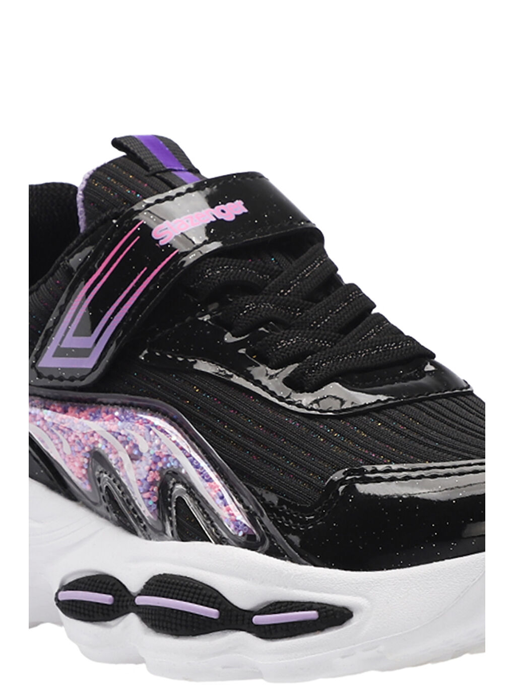 NOBLE I Kız Çocuk Cırt Cırtlı Siyah Günlük Spor Ayakkabısı-3