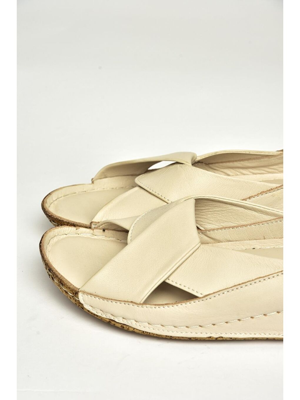 U5550600 Bej Kadın Terlik-1