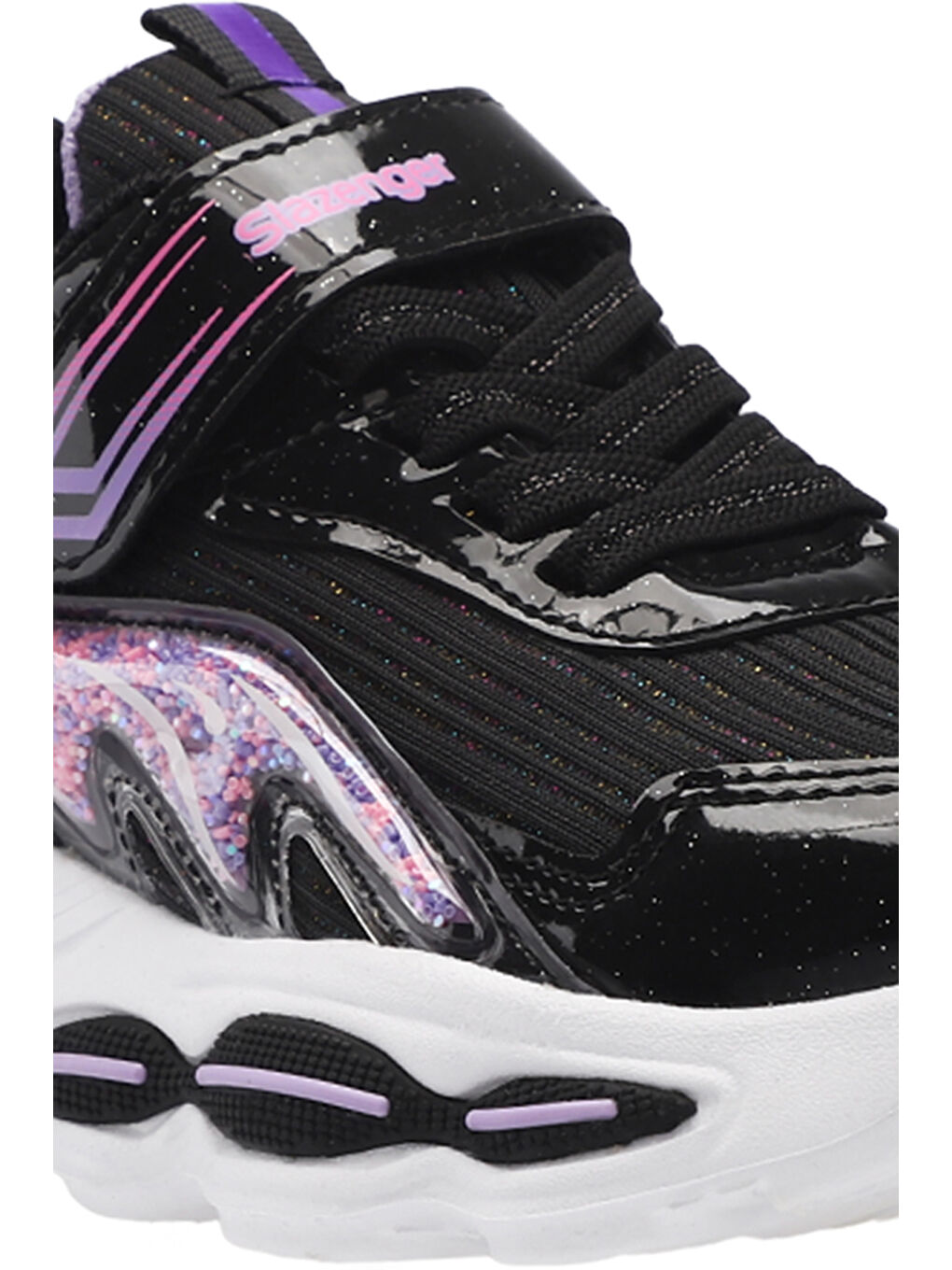 NOBLE I Kız Çocuk Cırt Cırtlı Siyah Günlük Spor Ayakkabısı-3