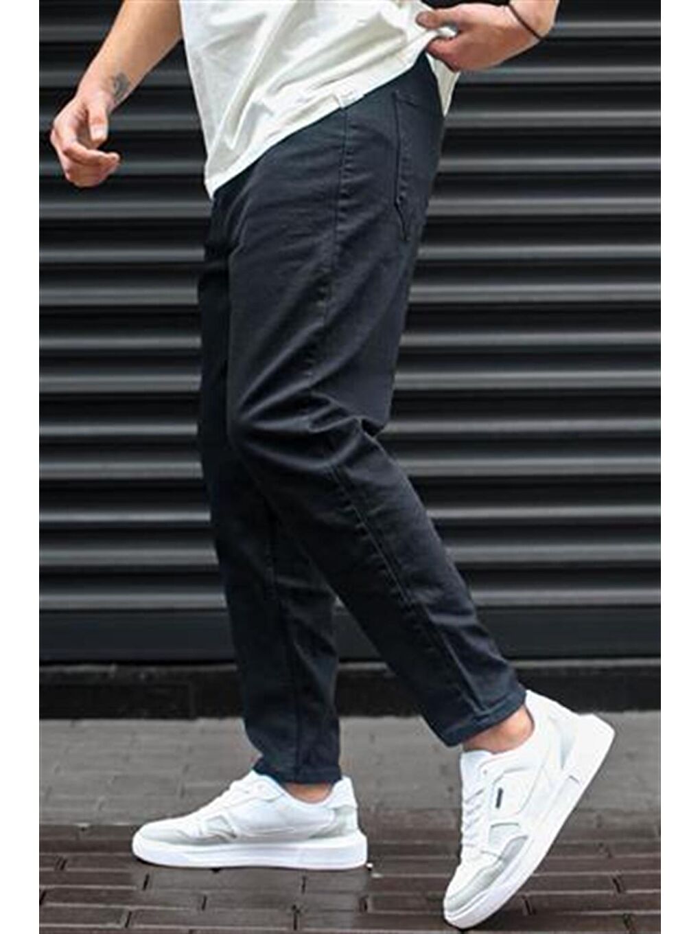 Koyu Siyah Oversize Erkek Jean 5102-1