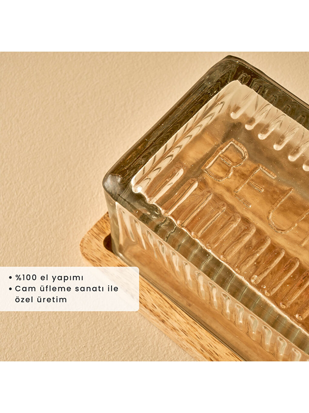 Bej Mist Tereyağlık Naturel (16,5x10x8 cm)-1