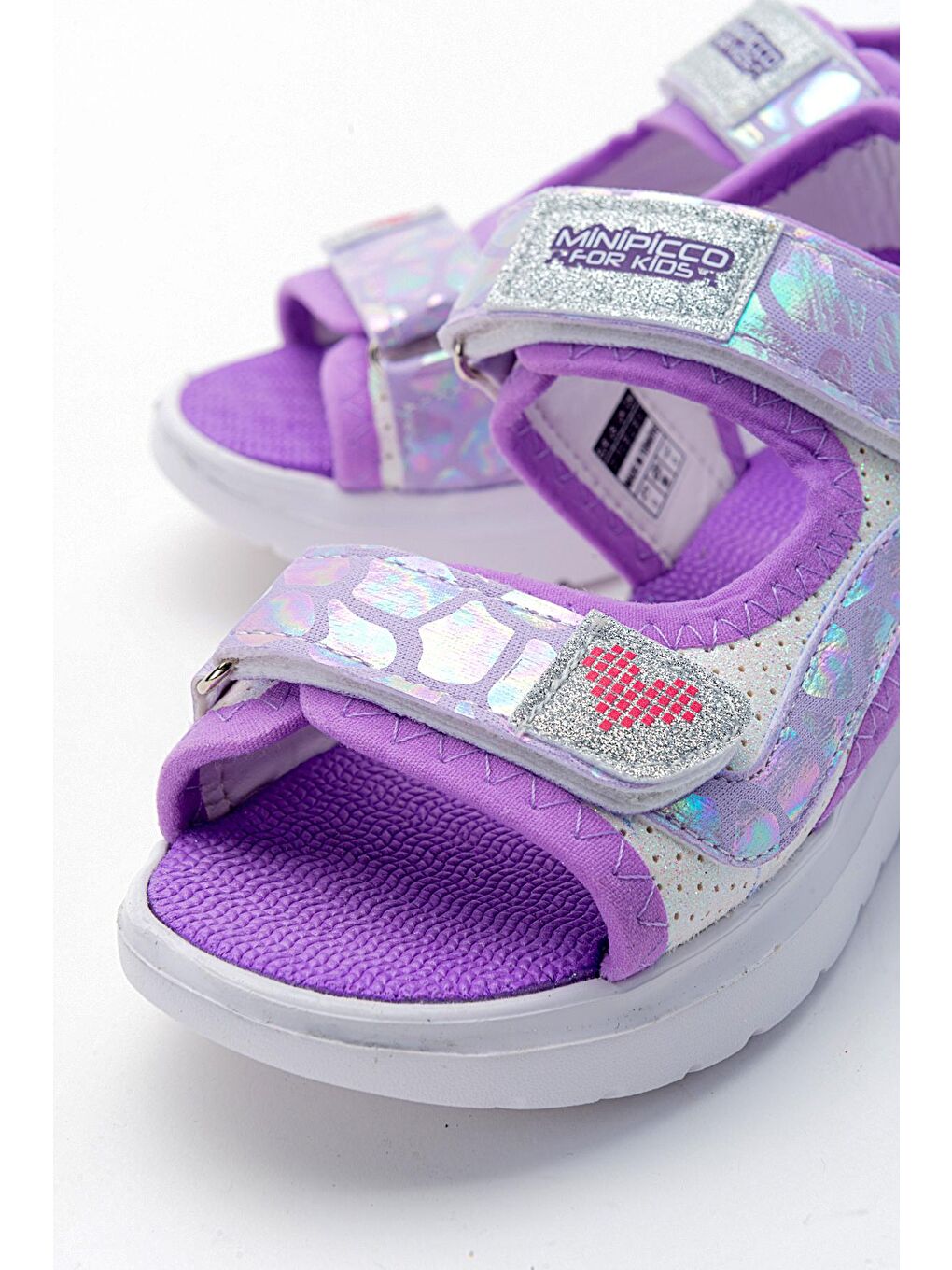 Kız Çocuk Beyaz-Lila Anatomik Hafif Spor Sandalet-1