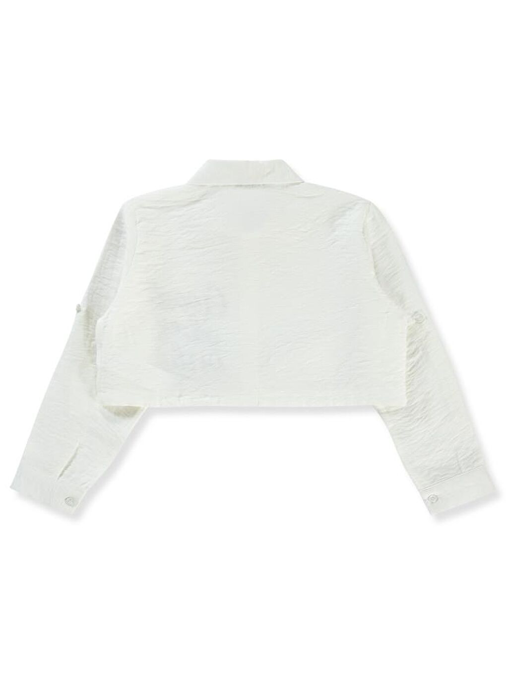 Girls Good Vibes Only Baskılı 6-9 Yaş Gömlek - Beyaz 9-10 Yaş-1