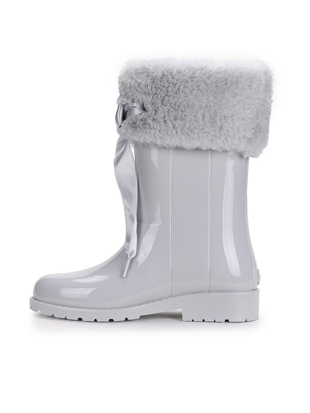 Gri Campera Charol Soft Kız Çocuk Su Geçirmez Yağmur Kar Çizmesi W10239-3