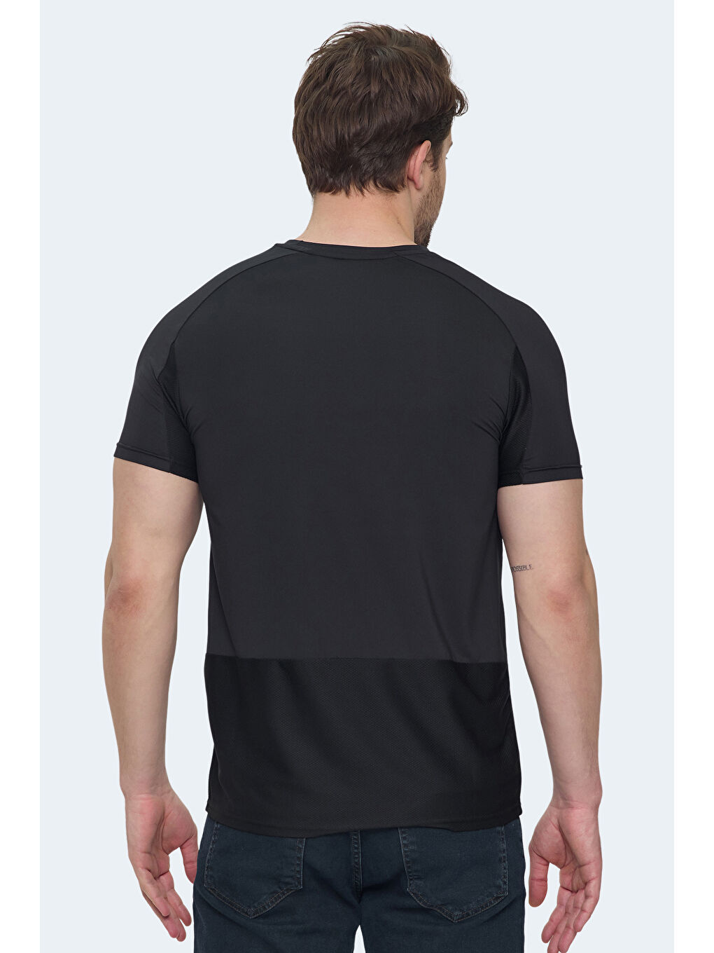 VISHAL KTN Erkek Siyah Tişört-1