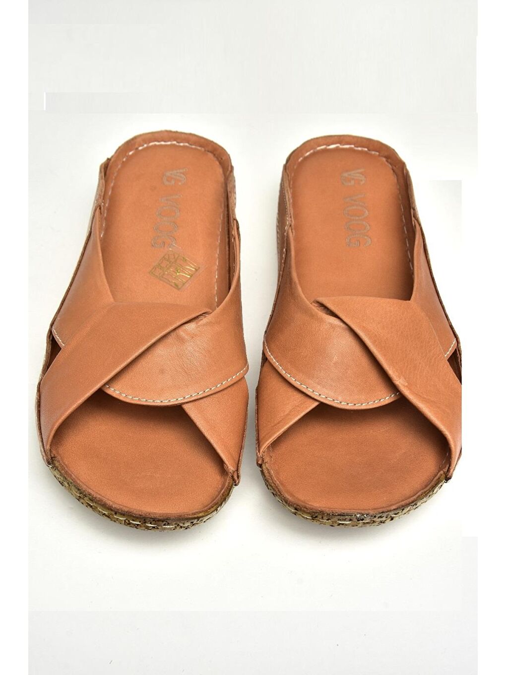 Kahverengi U5550600 Taba Kadın Terlik-1