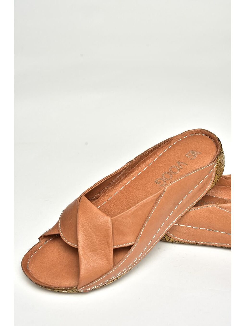 Kahverengi U5550600 Taba Kadın Terlik-2